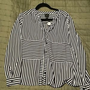 Worthington Striped dress blouse